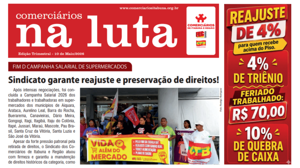 Boletim Comerciários na Luta – (10/05/2026)